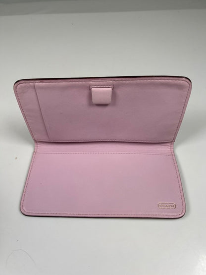 Coach Brown/Pink Op Art Checkbook Cover image 6