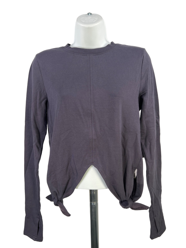 Athleta Women's Dark Purple Samsara Side Tie Sweatshirt - XS
