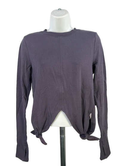 Athleta Women's Dark Purple Samsara Side Tie Sweatshirt - XS