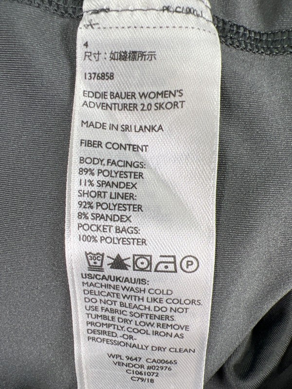 Eddie Bauer Women's Gray Lined Athletic Hiking Skort - 4 image 4
