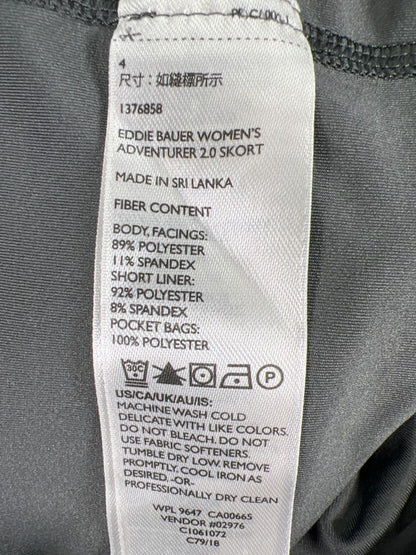 Eddie Bauer Women's Gray Lined Athletic Hiking Skort - 4 image 4
