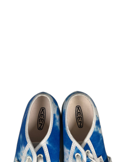 Keen Women's Blue/White Elsa Lite Lace Up Canvas Sneakers - 9 image 3