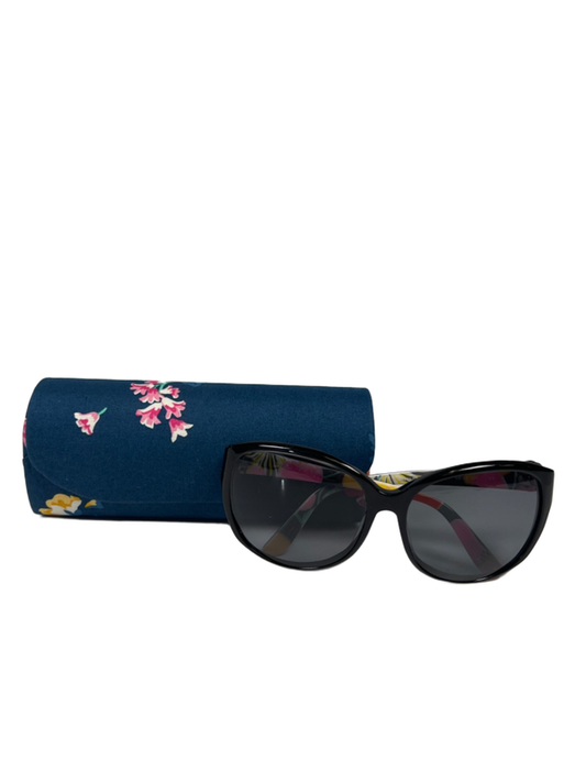 Vera Bradley Women's Black Jazzy Blooms Layla Oversized Sunglasses W/ Case