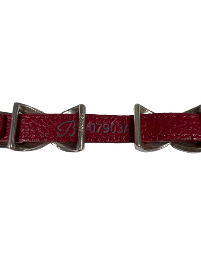 Brighton Women's Red Leather Kriss Kross Etched Bandit 9in Bracelet image 8