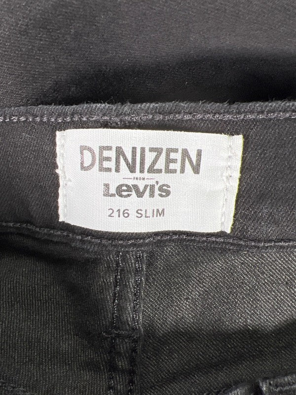 Levi's Denizen Men's Black 216 Slim Fit Denim Jeans - 32x32 image 3