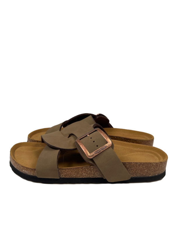 Aerothotic Women's Brown Suede Kai Cork Recovery Adjustable Sandals - 38/US 8 image 5