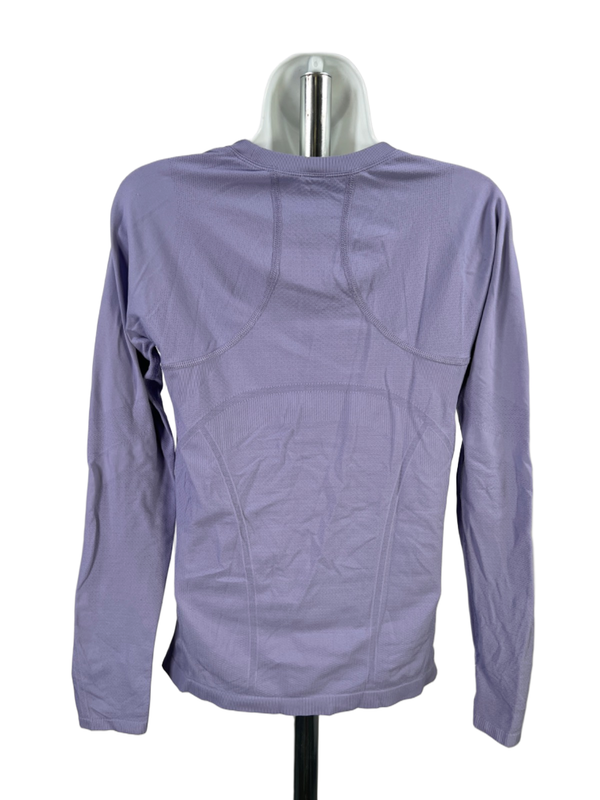 Athleta Women's Purple Momentum Seamless Long Sleeve Fitted Athletic Shirt - M image 2