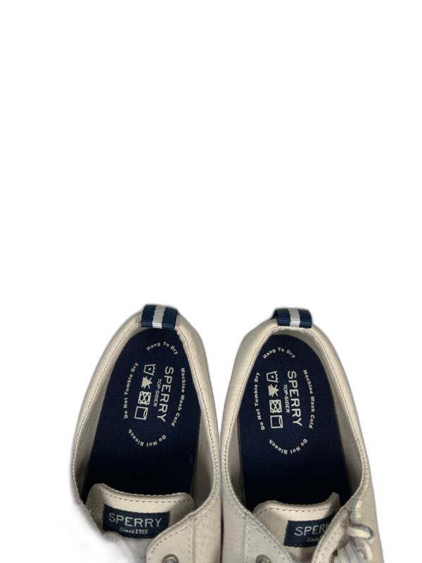 Sperry Women's Beige/Taupe Leather Crest Vibe Sneakers - 8.5 W image 3