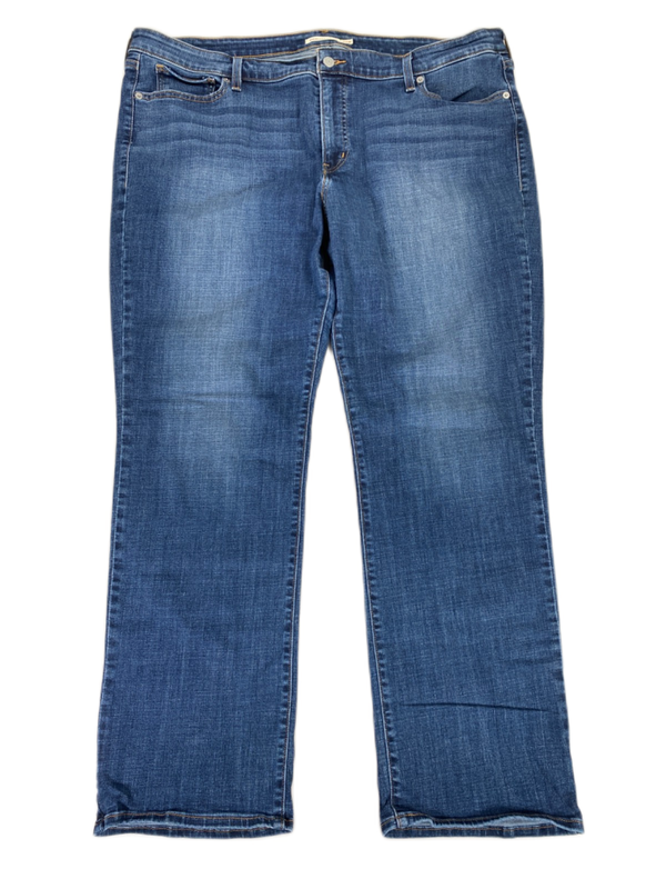 Levi's Men's Medium Wash 414 Relaxed Straight Fit Denim Jeans - 22