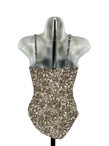 Ellen Tracy Women's Green/Ivory Paisley One Piece Swimsuit - 6 image 2