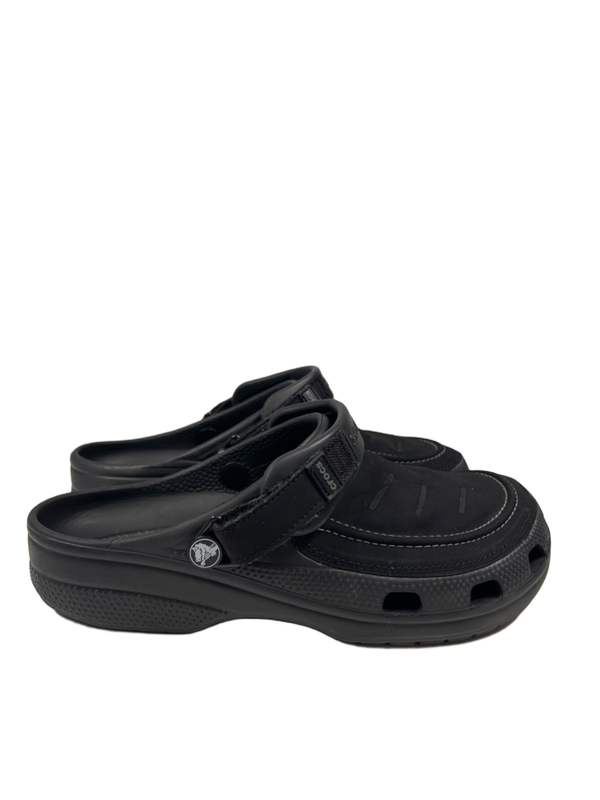 Crocs Men's Black Yukon Vista II Literide Slide On Adjustable Clog Sandal - 9