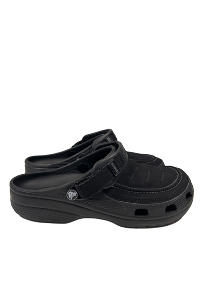 Crocs Men's Black Yukon Vista II Literide Slide On Adjustable Clog Sandal - 9
