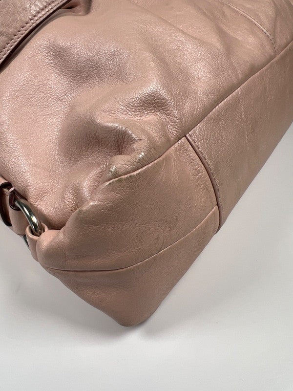 Coach Women's Pink Ashley Leather Carryall Shoulder Satchel Purse image 6