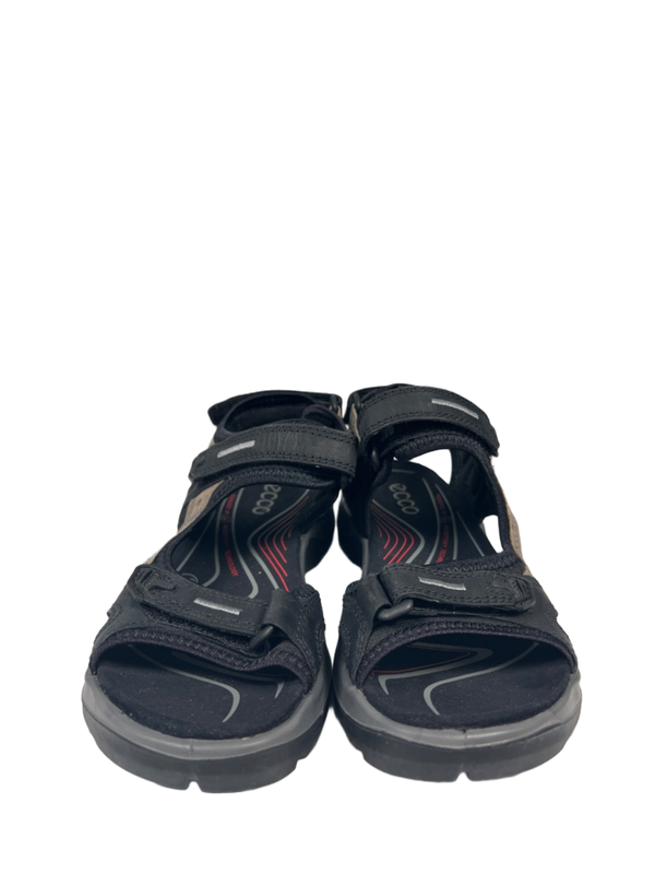 Ecco Women's Black/Taupe Yucatan Adjustable Strappy Slingback Sandals - 7 image 2