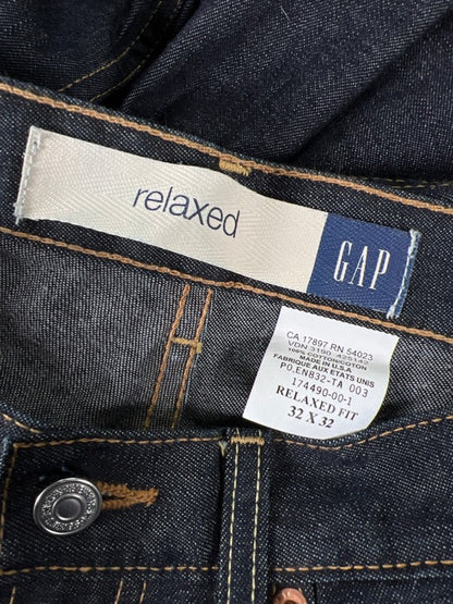 Gap Men's Dark Wash Relaxed Fit Cotton Denim Jeans - 32x32 image 3