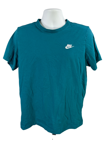 Nike Men's Blue Sportswear Club Short Sleeve T-Shirt - L
