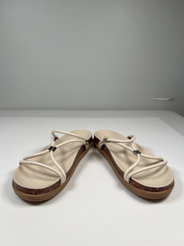 Project Cloud Women's Beige/Ivory Float Strappy Slide On Sandals - 8 image 6
