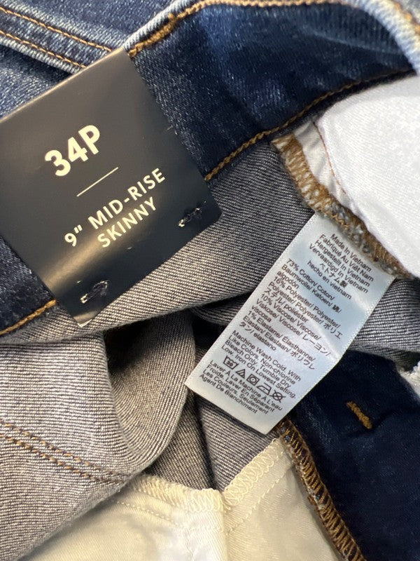 J.Crew Women's Medium Wash Mid Rise Skinny Jeans - 34 Petite image 4