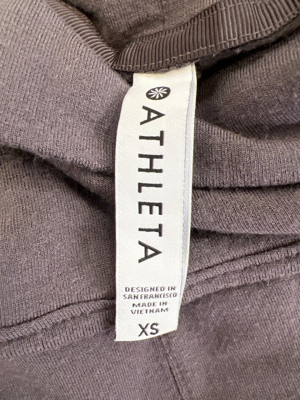Athleta Women’s Gray/Purple Ethereal Funnel Neck Shirt - XS image 3