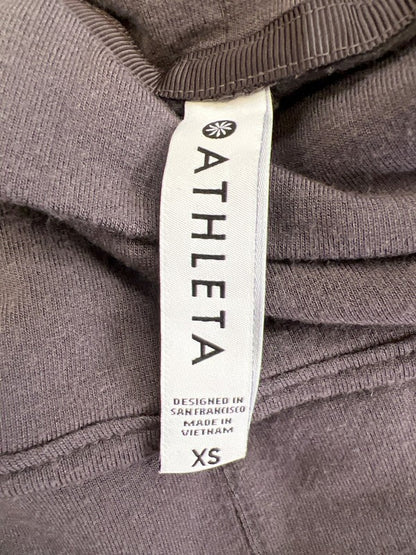 Athleta Women’s Gray/Purple Ethereal Funnel Neck Shirt - XS image 3