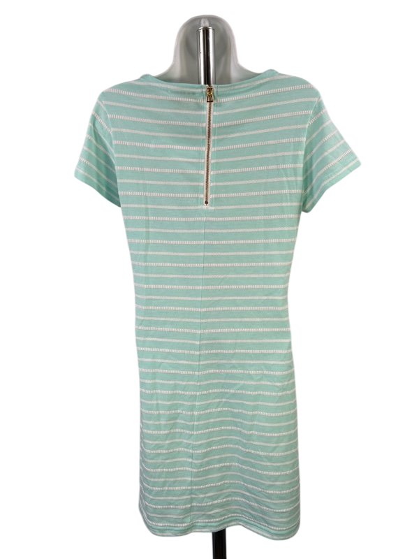 STS Sail to Sable Women's Blue Striped Short Sleeve Shirt Dress - M image 2