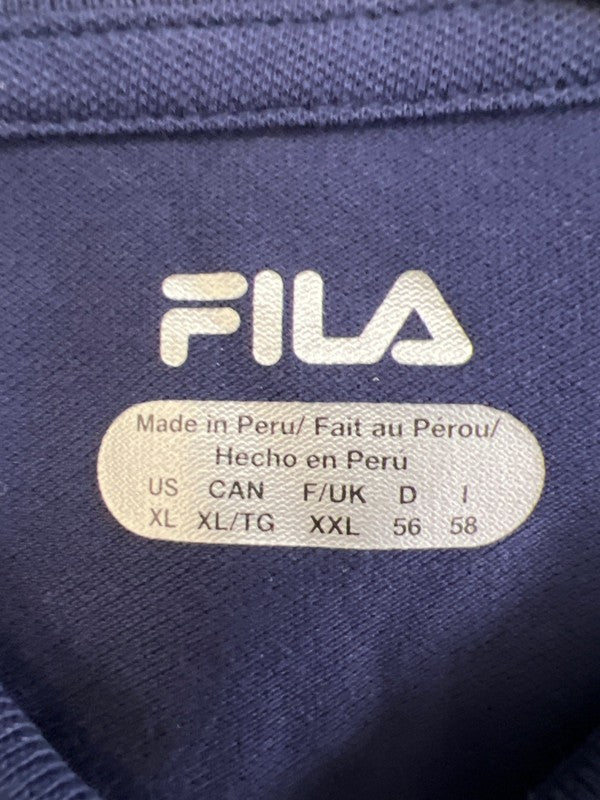 Fila Men's Navy Blue Short Sleeve Polo Shirt - XL image 3