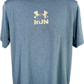Under Armour Men’s Blue HeatGear Short Sleeve Run Athletic T-Shirt - L
