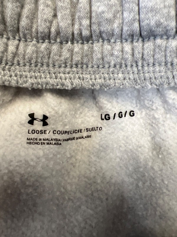 Under Armour Men's Gray Rival Fleece Big Logo Shorts - L image 3
