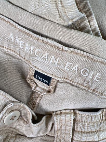 American Eagle Women's Beige Cargo Pocket Pants - 18 image 3