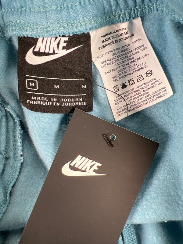 Nike Men's Blue Club Graphic Logo Fleece Streetwear Shorts - M image 3