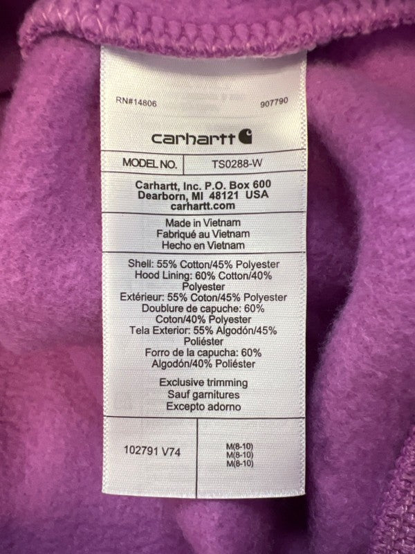 Carhartt Women’s Purple Relaxed Fit Long Sleeve Pullover Sweatshirt - M image 4