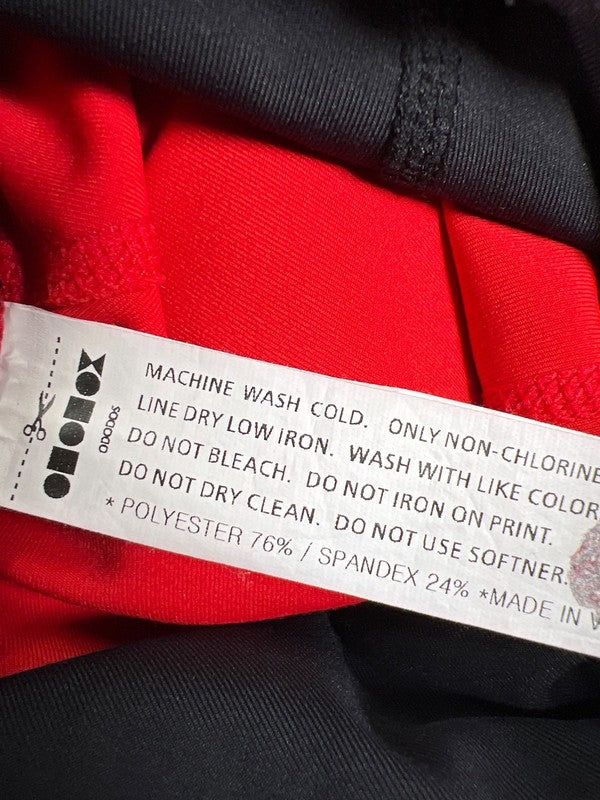 Ododos Women's Red Pocket Side Athletic Leggings - S image 4