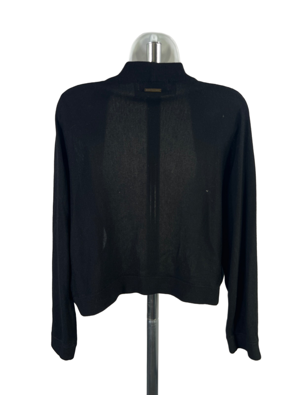 Michael Kors Women's Black Long Sleeve Shrug Sweater - L image 2