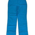 Chico's Women's Blue Cut Out Trim Pull On Capri Pants - 0/US S