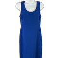 Ann Taylor Women's Blue Textured Sleeveless Mini Dress - O Petite