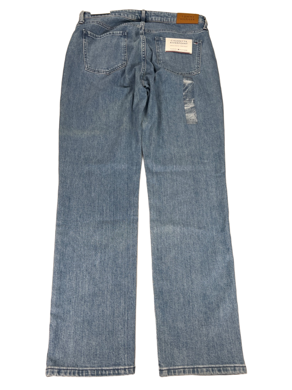 Tommy Hilfiger Men's Cigarette Riverpoint High Rise Button Fly Jeans - 33x32 image 2