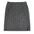LOFT Women's Black/White Striped Pull On Straight Skirt - M