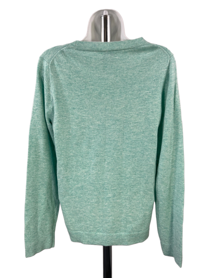 J.Crew Women's Blue Long Sleeve Wool Blend Teddie Sweater - M image 2
