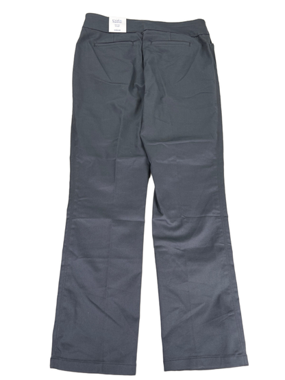 Croft & Barrow Women's Gray Effortless Stretch Straight Mid Rise Pants - 10 image 2