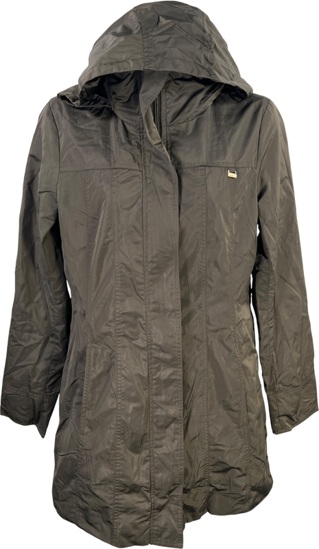 Ellen Tracy Women’s Green Long Sleeve Full Zip Hidden Hood Jacket - XS image 2
