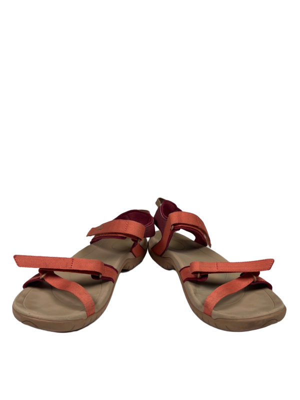 Teva Women's Tan/Orange Verra Slingback Strappy Hiking Sandals - 9 image 6