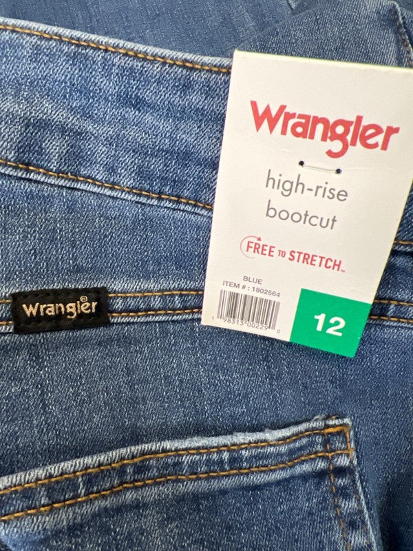 Wrangler Women's Medium Wash High Rise Bootcut Denim Jeans - 12 image 4