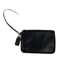 Coach Women's Black Leather Small Wristlet Wallet