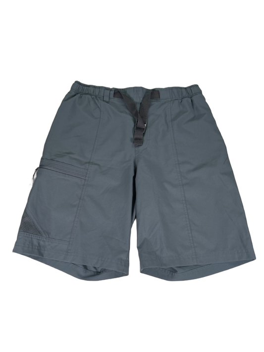 Columbia Men's Gray Regular Fit Belted Cargo Hiking Shorts - M
