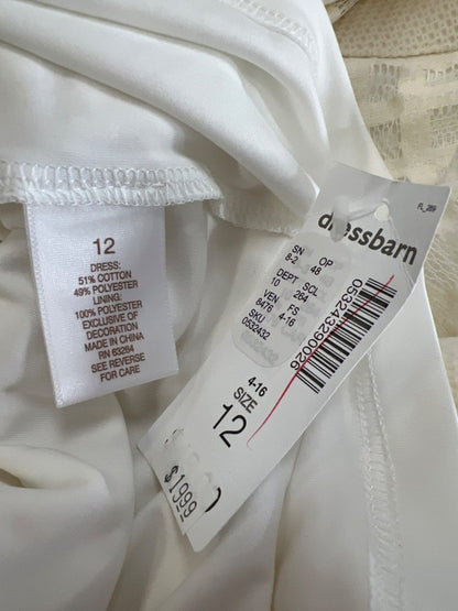 Dressbarn Women's Ivory/White Sleeveless A-Line Dress - 12 image 4