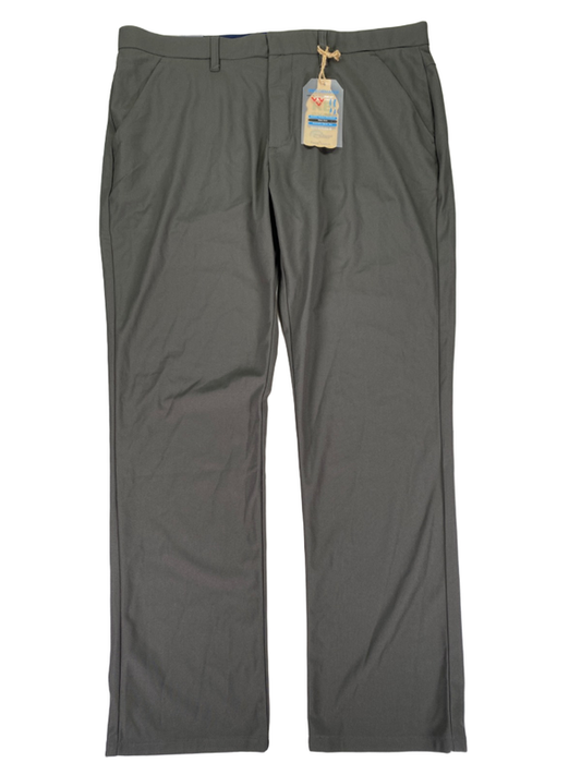 Tailor Vintage Men's Gray Canaan Slim Snap Button Performance Tech Pants - 38