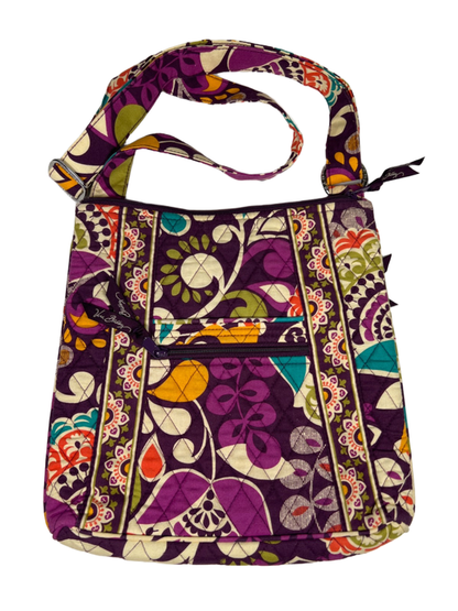 Vera Bradley Women's Purple Plum Crazy Quilted Crossbody Purse