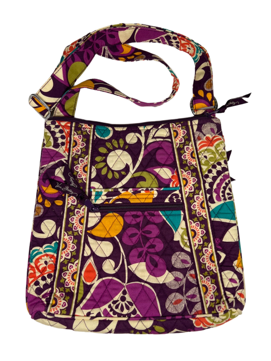 Vera Bradley Women's Purple Plum Crazy Quilted Crossbody Purse
