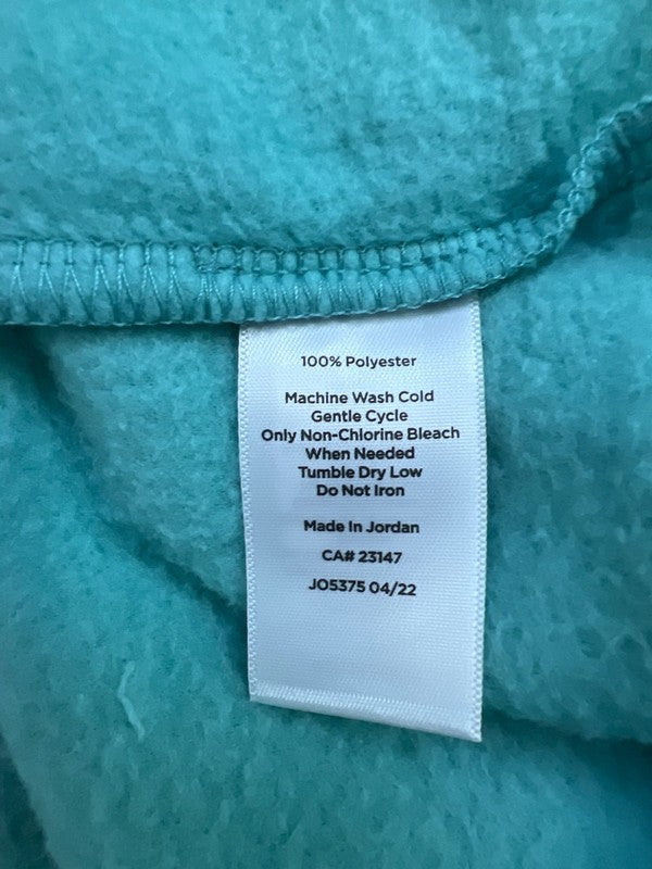 Talbots Women’s Blue Mock Neck Long Sleeve Fleece Pullover Shirt - S image 4