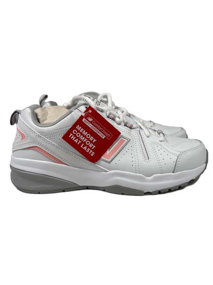 New Balance Women's Pink/White Leather 608v5 ABZORB Lace Up Sneakers - 8.5 image 2
